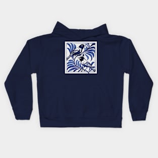 Blue Birds Kids Hoodie